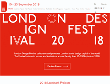 Tablet Screenshot of londondesignfestival.com